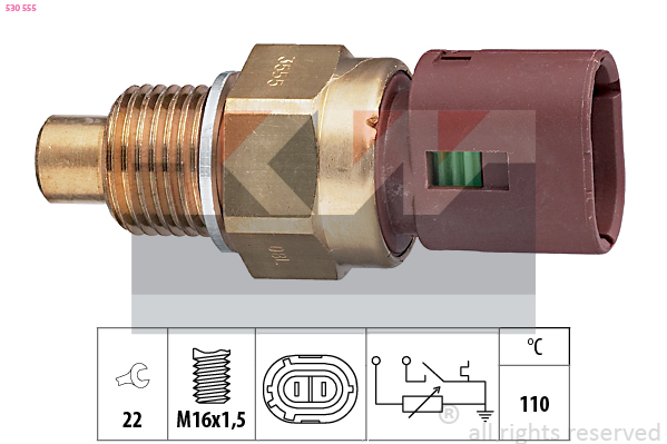 Senzor,temperatura lichid de racire 530 555 KW